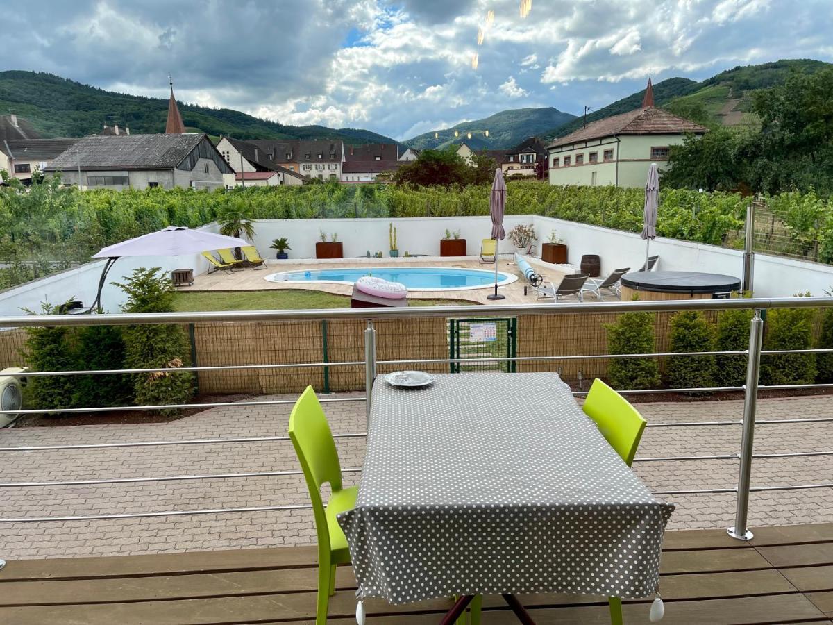 Alsacebnb - Gite 12 Personnes Dans Le Vignoble - Piscine Privee & Spa Ammerschwihr Exterior foto